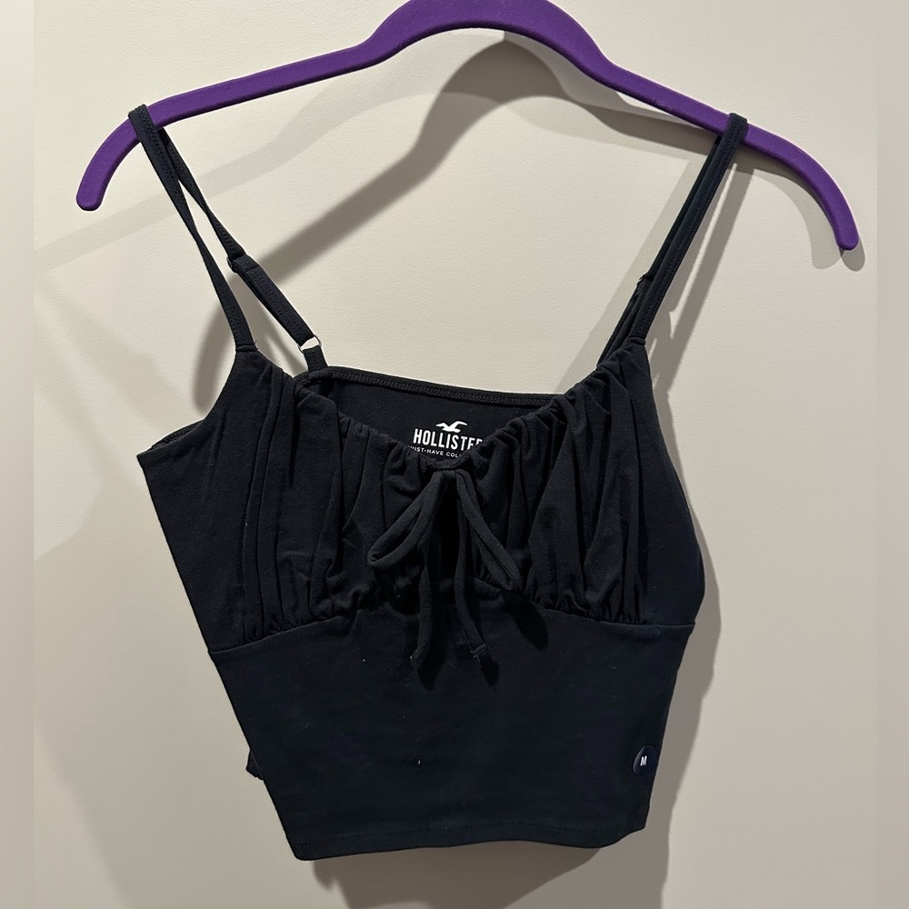 BNWT Hollister Black Crop Top